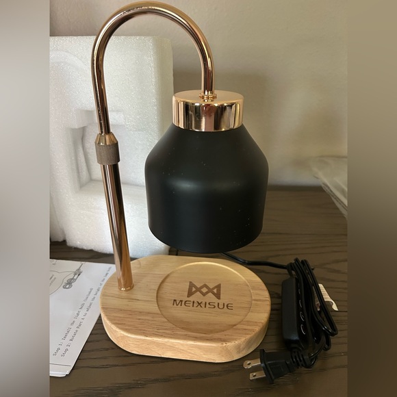 NWT…Black and Gold Candle Warmer Lamp - Picture 5 of 7